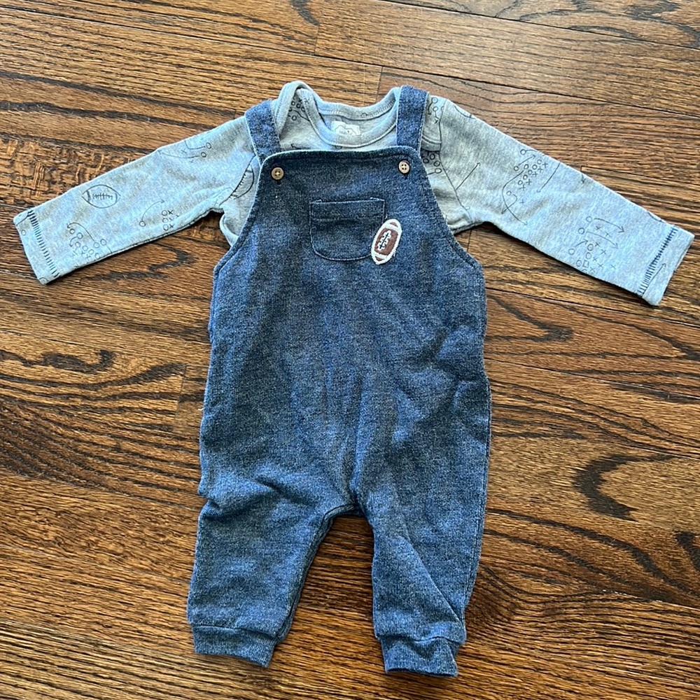 Mud Pie Baby Football Outfit